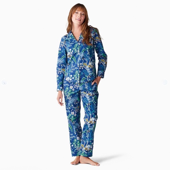 NEW Company Store Poplin Women’s PJ Set - Peacock - Picture 3 of 6
